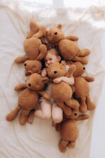 Wooly Organic – Kuscheltier Teddy – Bio Stofftier 53 cm für Kleinkinder – Bild 2