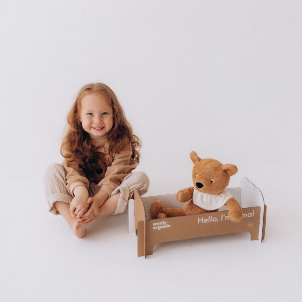 Wooly Organic – Yoga Teddy Alma – Achtsamkeits-Kuscheltier für Babys und Kleinkinder – Bild 2