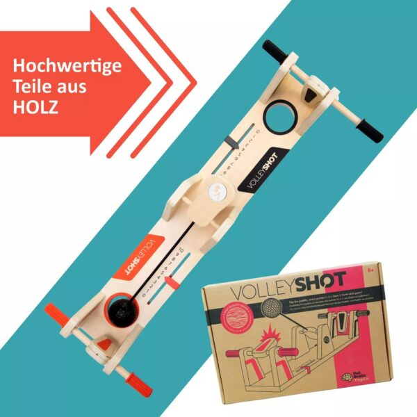 Holz-Volleyball-Spiel, Spielzeug für Kinder, hochwertiges Handballspielgerät, natürliche Materialqualität, für drinnen und draußen geeignet, lustiges Familienspiel, nachhaltiger Kinderspielzeug, Geschenkidee für Kinder, handgefertigtes Holzspielzeug, langlebig und sicher.